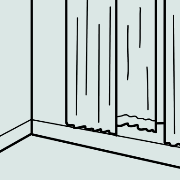 建物外からの騒音・安眠の図
